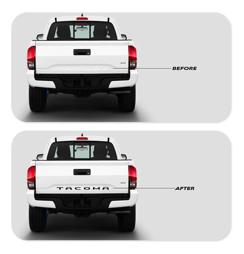 Emblema Tacoma Para Tapa Trasera Del 2016 Al 2023 Foto 2