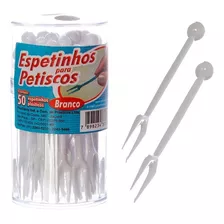 Garfinho Palito Petisco P/ Aperitivo Branco Com 50 Unidades