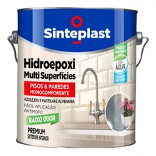  Tinta Epoxi Branco Base Agua Sinteplast Piso Parede 3,6 Lts