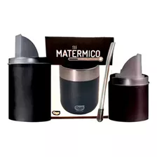 Set Equipo Mate Térmico Yerbera Azucarera Bombilla Resorte