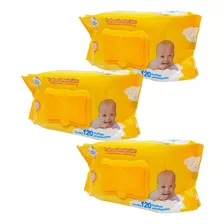 Upa Bebê Combo Com 3 Toalhas Umedecida 20cm X 15cm C/ 120