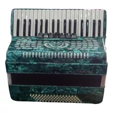 Acordeon Heimond Yjp-3780 Ba De 80 Bajos Y 37 Teclas Verde