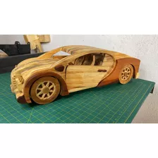 Molde Bugatti Chiron De Madeira Do Canal Woodbrart