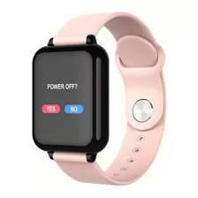 Smartwatch Smartwatch B57 Caixa Preta Pulseira Rosa