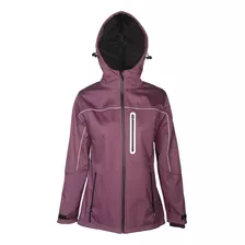 Campera Softshell Dama Violeta Térmica Imper Nieve Mujer