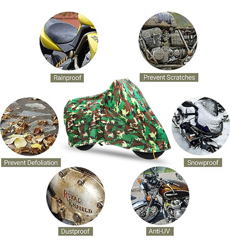 Camuflaje Funda De Proteccin Solar Para Moto A Prueba Agua Foto 8