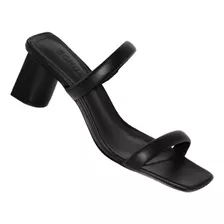 Sandalia Mule Tiras Couro - Schutz - Casual