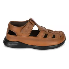 Sandalia Franciscana Casual Niño Cuero Rabbit Natural 14 K