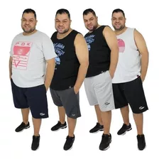 Kit 10 Bermuda Shorts Masculino Atacado Barato Tam Plus Size