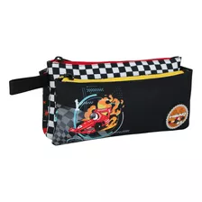 Estuche Escolar Celerio Race Car Negro Head