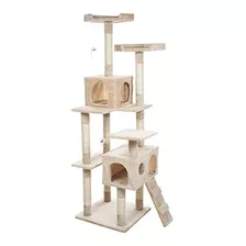 Petmaker Skyscraper Sleep Y Play Cat Tree, 5.5 , Beige