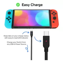  Cable De Carga Usb Tipo-c Para Nintendo Switch