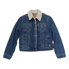 Campera Levis Azul Claro Con Corderito Dama Original!