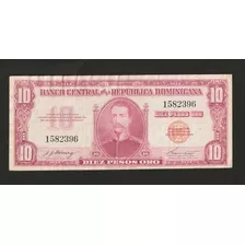 República Dominicana 10 Pesos 1962