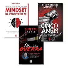 Kit 3 Livros Os Código Do Mindset + O Livro Miyamoto Musashi | Sun Tzu A Arte Da Guerra