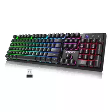 Teclado Inalámbrico Para Juegos + Npet + Ergonómico Retroilu