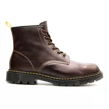 Bota Rocker De Piel Botín Militar Hombre Tipo Uk Combat 230