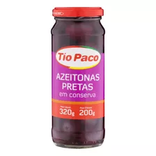 Azeitona Preta Em Conserva Tío Paco Vidro 200g