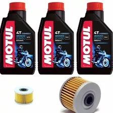 Kit Troca Oleo 3l Motul 3000 20w50+2 Filtro Honda Cb 300/xre