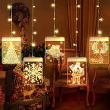 Dahan Luces De Cortina Acrílicas Navideñas 3dluces