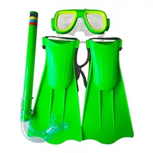 Kit Mergulho Brinquedo Infantil, Máscara,snorkel,pé De Pato 