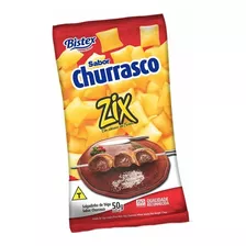 30 Pacotes Salgadinho De Trigo Churrasco Zix Bistex 50g