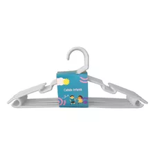 Cabides Bebe Infantil Colorido Reforçado Kit 15 Unid