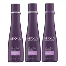 Kit 2 Shampoos + 1 Condicionador Nexxus Frizz Defy 250ml 