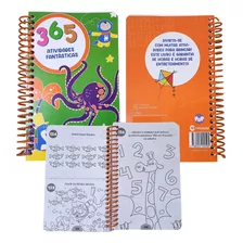 Livro Infantil 365 Desenhos Para Colorir 551 Atividades Jogos Cruzadinhas Ligue Pontos Muita Diversão Criatividade Culturama