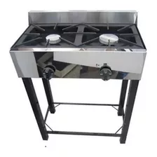 Anafe Industrial Eg 2 Hornallas 57 Cm Fundicion Acero Inox