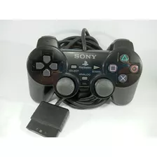 Controle Joystick Ps2 Playstation 2 Original Serie A Preto 