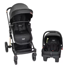 Carriola Travel System 4en1 Infanti Aston Gold Black Lines P