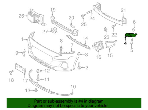 Genuine Hyundai Elantra Gt 18-20 For Front Bumper Bracke Ddf Foto 3