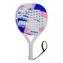 Pala De Padel Raqueta Ianoni Fibra Carbono Blanco