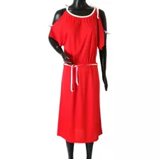 Vestido Vintage Tipo Toga Rojo