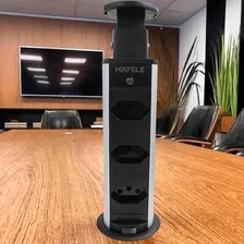 Torre De Tomada Totem Retrátil De Embutir Multiplug Hafele Cor Outro