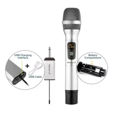 Microfono Inalámbrico Uhf Con Receptor Recargable Studio Z 
