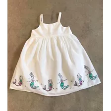 Vestido Sirenas T4 Años Nena Gymboree