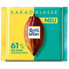 Chocolate 61% Cacao De Nicaragua Ritter 100g Alemania!