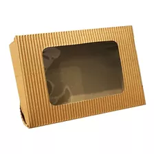 10 Cajas Cartón Microcorrugado Visor Souvenir N103 11x15x4,5