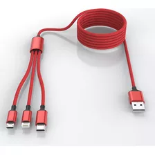 Cable De Carga Usb Mltiple 3 En 1 Para iPhone, Cable De Carg