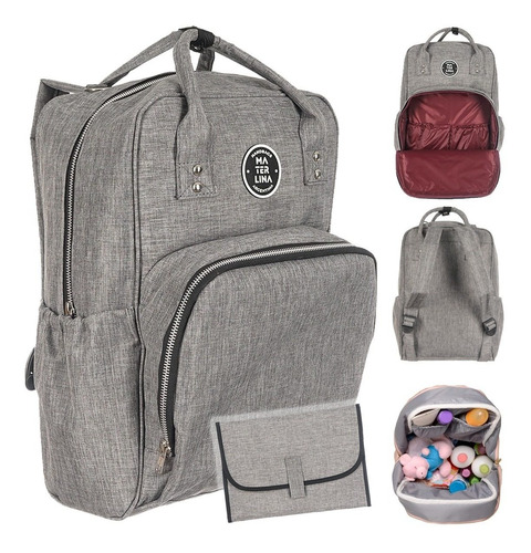 Mochila Maternal Impermeable Premium Cambiador Materlina