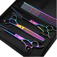 Morado Dragon 8 inch 3 en 1 profesional Pet Grooming Tij