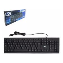 Teclado Para Computador Max-tec303 Usb 2.0- Maxmidia Preto