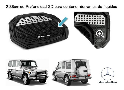 Tapetes Charola 3d Logo Mercedes Benz G500 G550 2001 A 2023 Foto 4