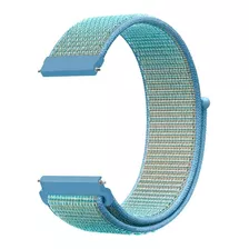 Pulseira Nylon Loop Encaixe Universal 22mm Todas As Cores Cor Azul Bebê Largura 22 Mm