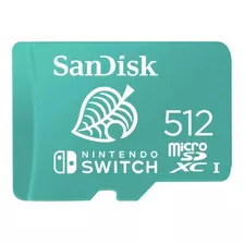 Memoria Micro Sd Sandisk 512gb De Nintendo Switch 4k 100mb/s