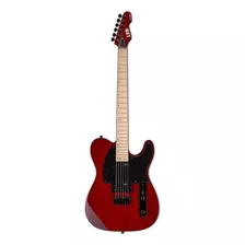 Guitarra Elétrica Ltd Te Series Te-200 De Mogno See-thru Black Cherry Com Diapasão De Bordo