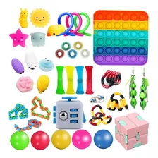39 Peças Kit Brinquedos Pop It Fidget