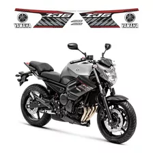 Kit Adesivos Moto Para Yamaha Xj6 Xj6n 2018 2019 Cinza 17924 Cor Branco-cinza